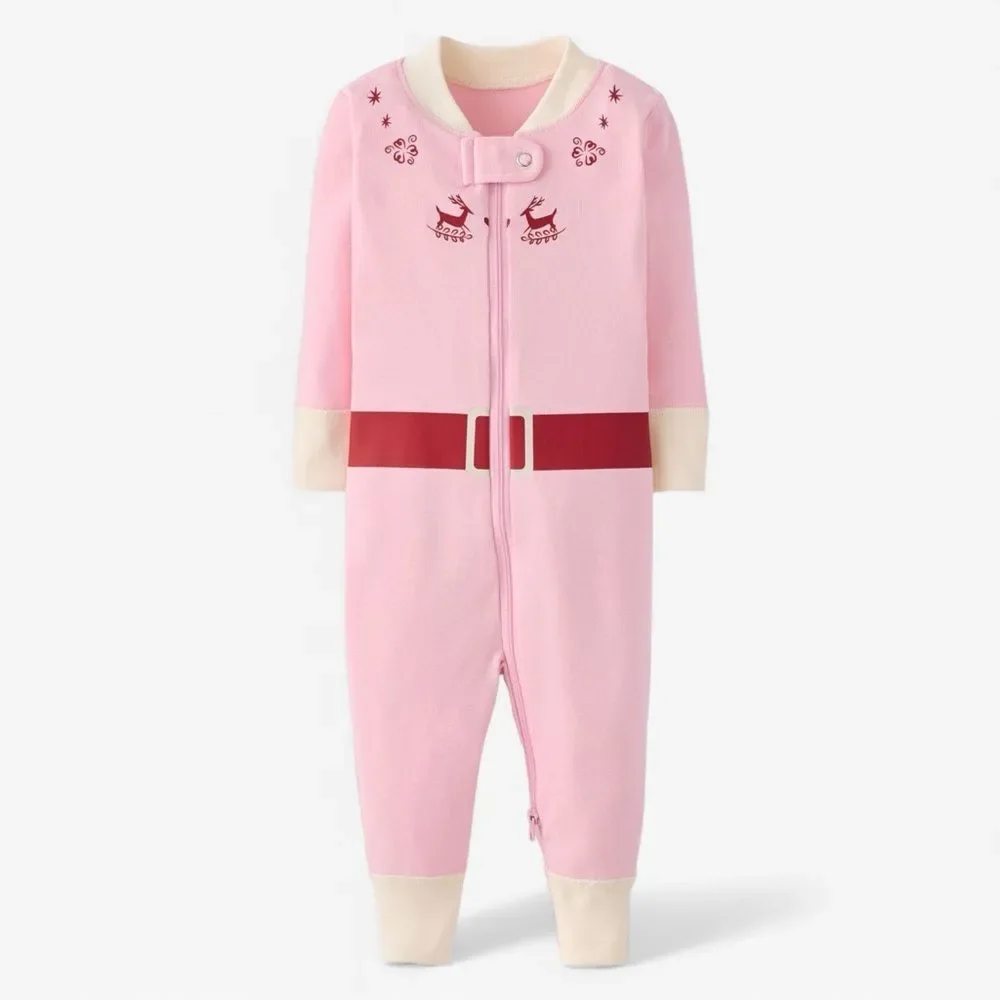 Hanna Andersson Warner Bros Elf HannaJams Sleeper 6-12M Pink Organic Cotton